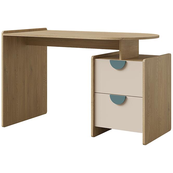 Íróasztal Lexi 12l/P Cremona/Macadamia/Tenger