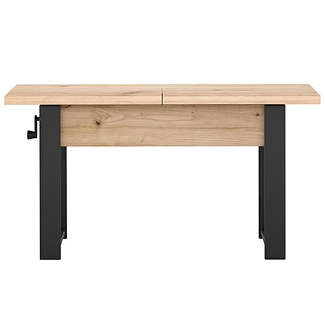 Asztal, felhúzható Hugo Artisan/Fekete