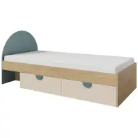 Ágy Lexi 13l/P Cremona/Macadamia/Tengeri