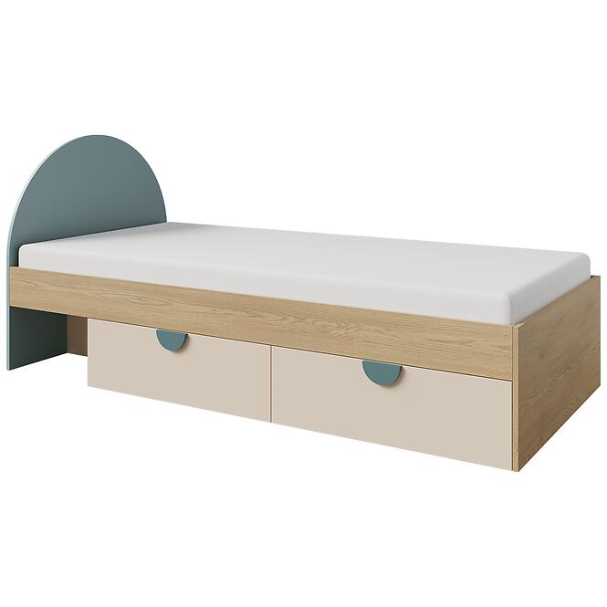 Ágy Lexi 13l/P Cremona/Macadamia/Tengeri