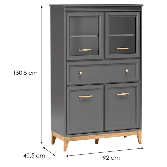 Vitrin Terra Ta5 Gyémántszürke