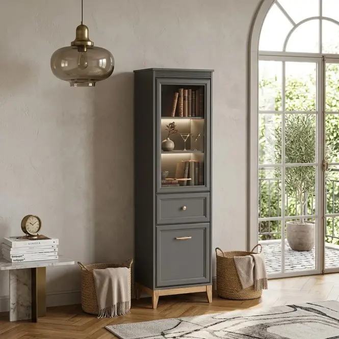 Vitrin Terra Ta6 Gyémántszürke