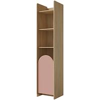 Regál Lexi 3lcremona/Macadamia/Rózsaszín