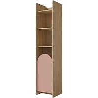 Regál Lexi 3lcremona/Macadamia/Rózsaszín