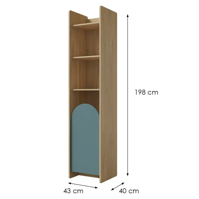 Regál Lexi 3lcremona/Macadamia/Tengeri,2