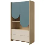 Regál Lexi 6 Cremona/Macadamia/Tengeri