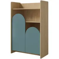 Regál Lexi 8 Cremona/Macadamia/Tengeri