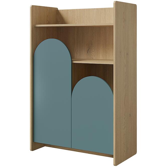Regál Lexi 8 Cremona/Macadamia/Tengeri