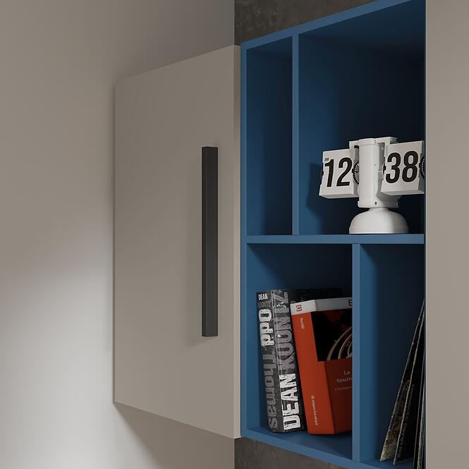Regál Lorin 4 Kasmír/Tengerkék