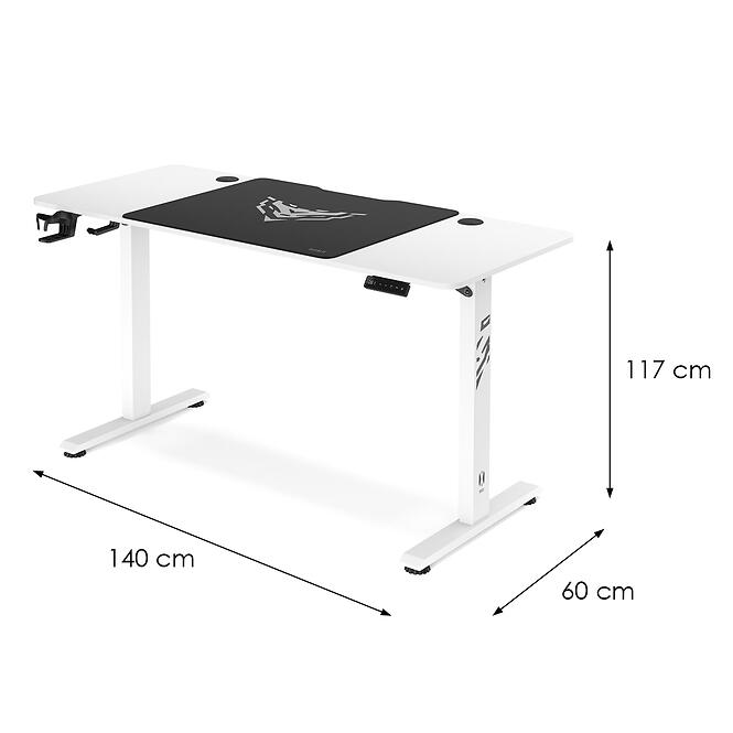 Íróasztal Diablo X-Tensio 1400 Fehér