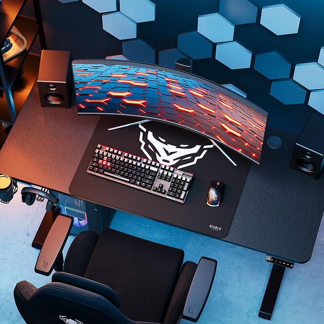 Íróasztal Diablo X-Tensio 1400 Fekete