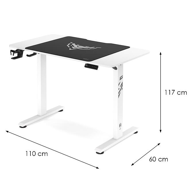 Íróasztal Diablo X-Tensio 1100 Fehér