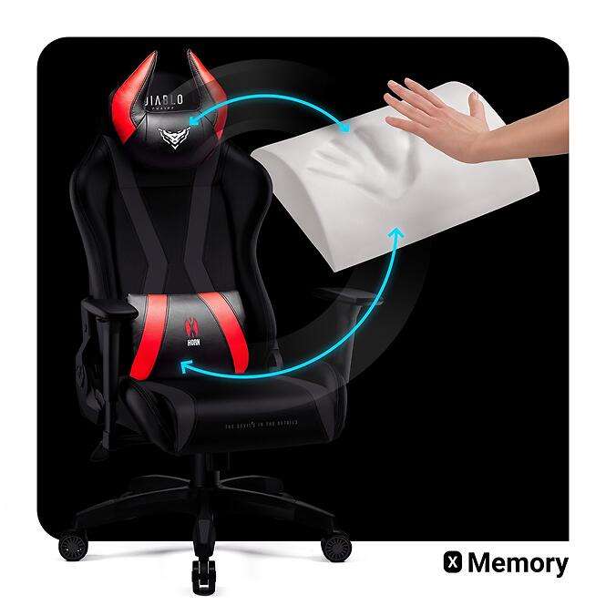 Irodai Gaming Szék Diablo X-Horn S Fekete És Piros