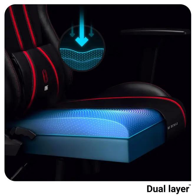 Irodai Gaming Szék Diablo X-One S Fekete És Piros,10