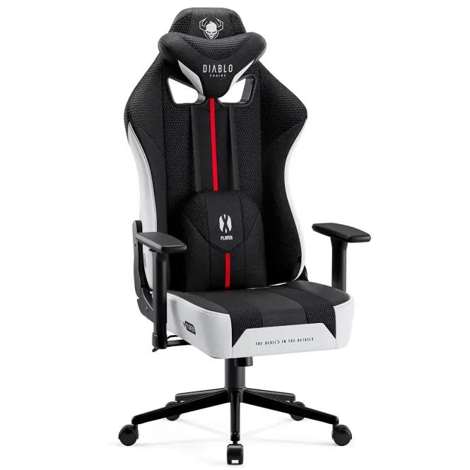 Irodai Gaming Szék Diablo X-Player S Fehér-Fekete
