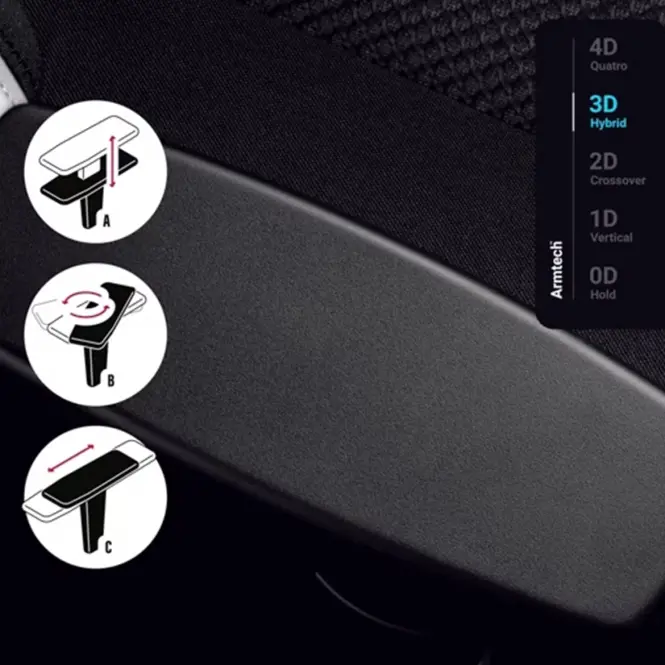 Irodai Gaming Szék Diablo X-Player S Fehér-Fekete,11
