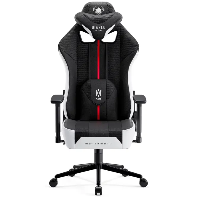 Irodai Gaming Szék Diablo X-Player S Fehér-Fekete,2