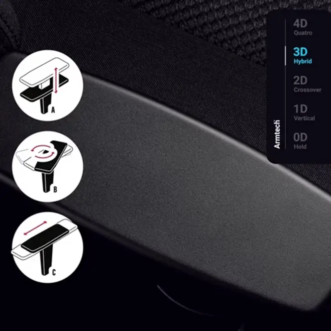 Forgószék Vire Diablo X-Player S Fekete,11
