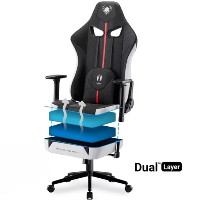 Forgószék Vire Diablo X-Player S Fekete,5