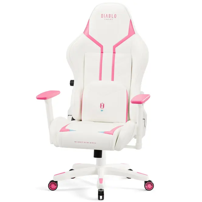 Irodai Gaming Szék Diablo X-Ray S Fehér-Rózsaszín,4