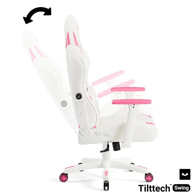 Irodai Gaming Szék Diablo X-Ray S Fehér-Rózsaszín,7