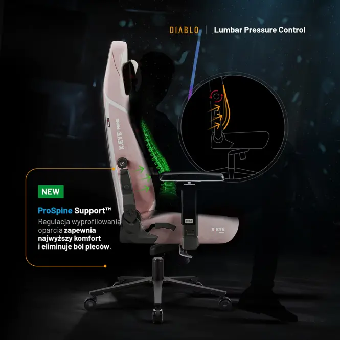 Irodai Gaming Szék Diablo X.Eye Prime Akira Pink