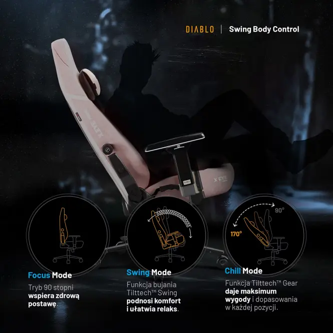 Irodai Gaming Szék Diablo X.Eye Prime Akira Pink