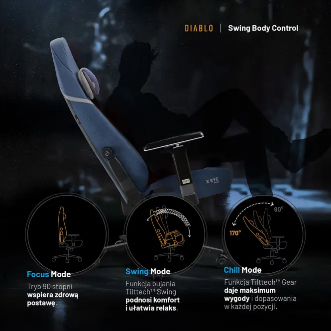 Irodai Gaming Szék Diablo X.Eye Prime Meta Ocean,14