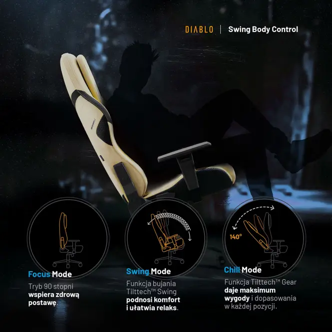 Irodai Gaming Szék Diablo X.One Prime Normal Broken Gold,9