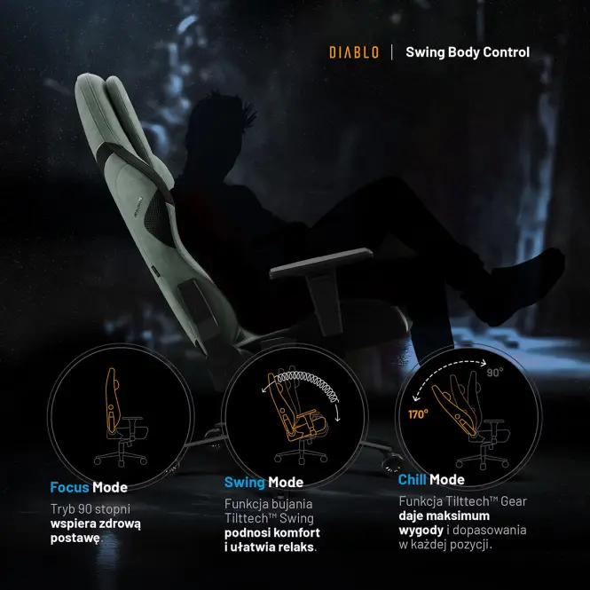 Irodai Gaming Szék Diablo X.One Prime Ghotic Green,7