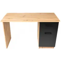 Íróasztal Rico Tölgy Artisan/Fekete