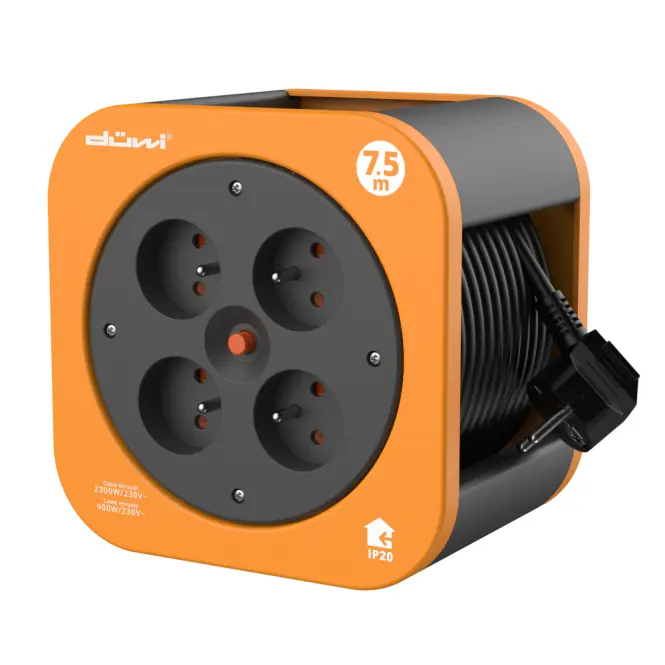 Hosszabbító „BOX” 7,5M 24619 ORANGE-BLACK