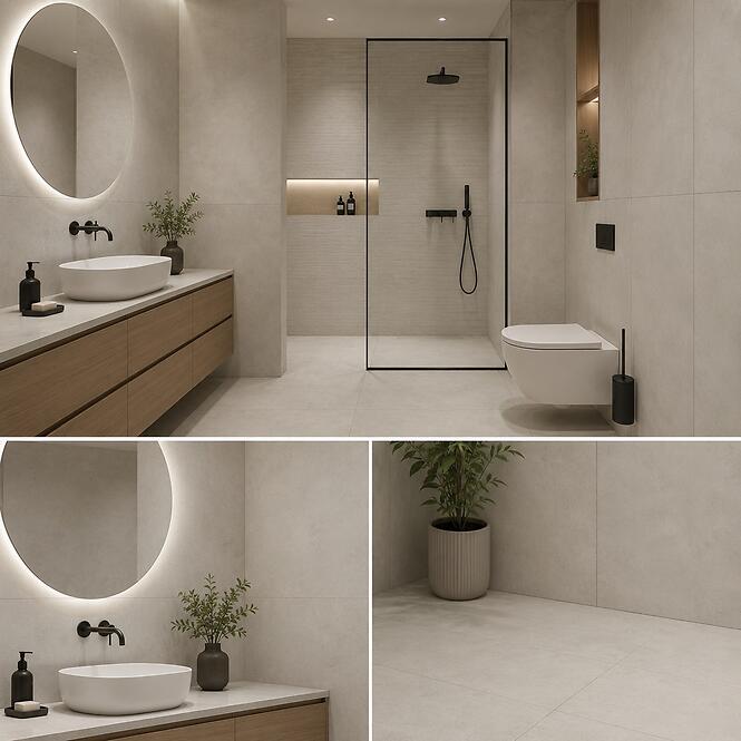 Falicsempe SPC Concrete Beige 30x60cm 4mm,3