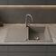 Gránit mosogató Pico 2 szürke 760x440,2