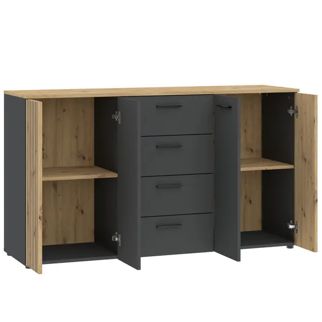 Komód Karo Front Antracit/Artisan,3