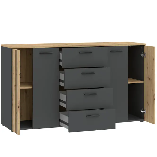 Komód Karo Front Antracit/Artisan,4