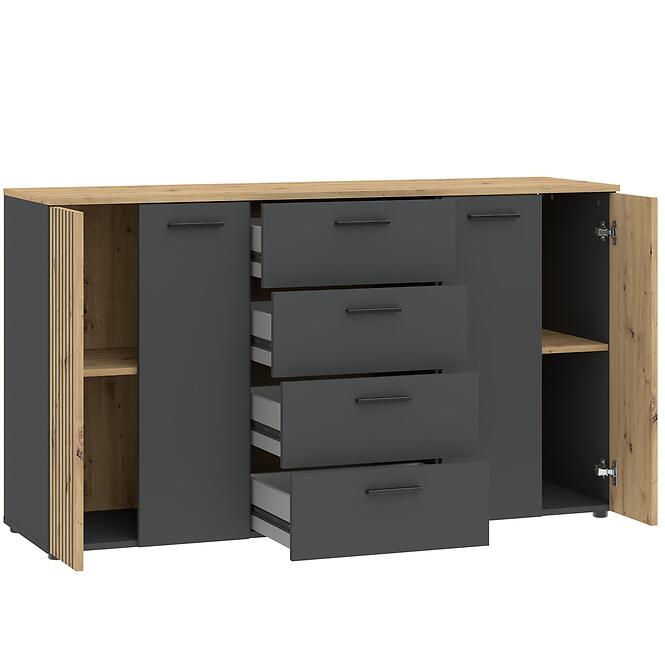 Komód Nr 14 Front Antracit/Artisan