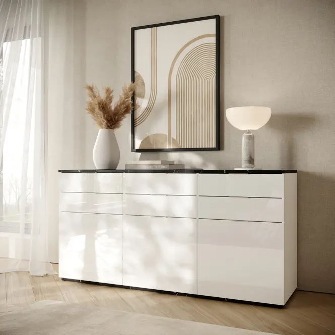 Komód Grand Front Fehér,5