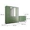 Szett szekrény Bali D4 Zöld + Komód Bali 140,2