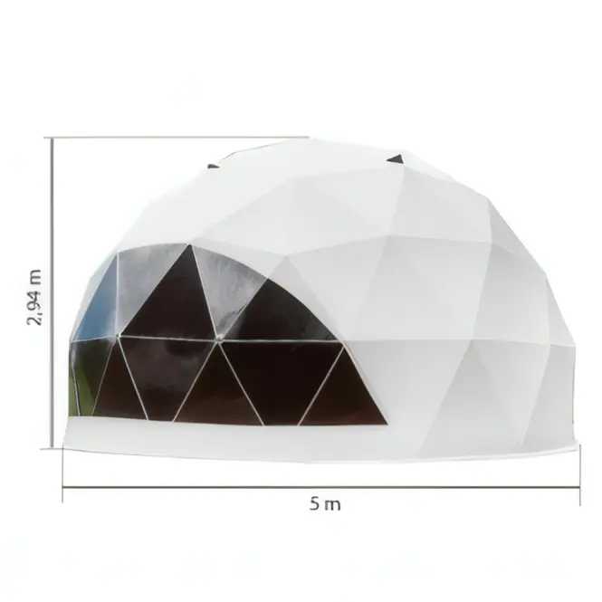 Kupola sátor FI 5M - 20 m2 ajtó PCV,5