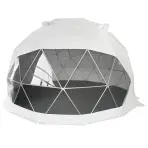 Kupola sátor FI 6M - 28 m2 ajtó PCV