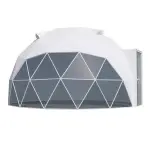 Kupola sátor FI 5M - 20 m2 üvegajtók