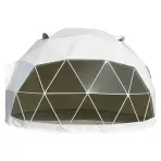 Kupola sátor FI 6M - 28 m2 üvegajtók
