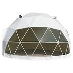 Kupola sátor FI 6M - 28 m2 üvegajtók