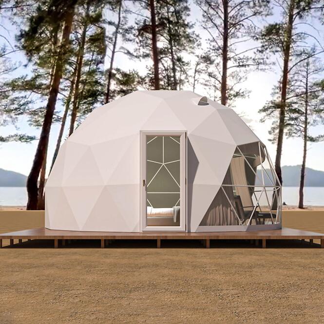 Kupola sátor FI 6M - 28 m2 üvegajtók,6