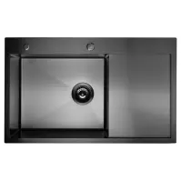 Mosogató Kongo jobb 780x480x230 PVD BLACK  NANO