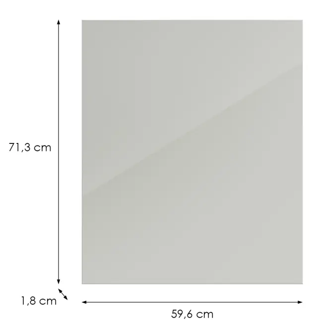 Konyhafront D100n L9 K900 Bianco Hg Griii