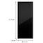 Konyhafront D30(L/P) L9 K165 Fekete Hg Griii,2