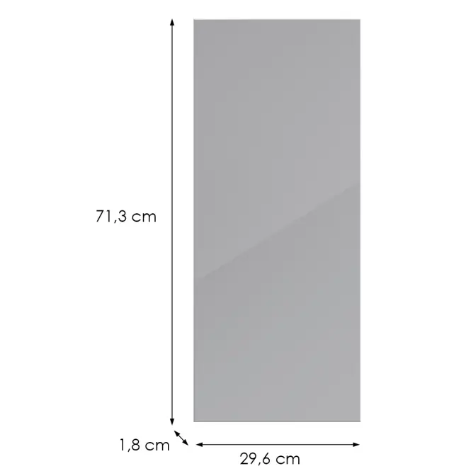 Konyhafront D30(L/P) L9 K268 Szürke Hg Griii,2