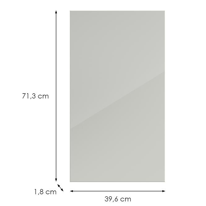 Konyhafront D40(L/P) L9 K900 Bianco Hg Griii